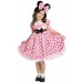 Minnie Mouse Girls Glow in the Dark Dot Pink Dress Promotions - 0