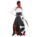 Skeleton Flag Rogue Pirate Costume for Women - 10